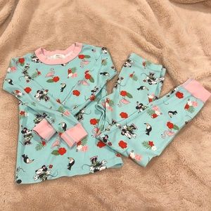 Hanna Andersson girls Minnie Mouse pjs size 120